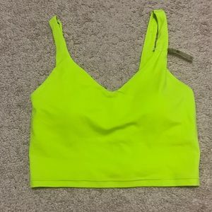 aerie neon green/yellow tank top